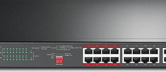 TP-LINK TL-SL1218MP v4 Unmanaged L2 PoE+ Switch με 18 Θύρες Gigabit (1Gbps) Ethernet και 2 SFP Θύρες