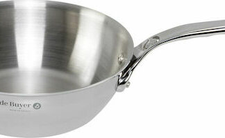 De Buyer Affinity Saut Pan Stainless Steel curved  20 cm