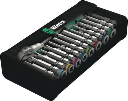 Wera 8100 SA 9 Speed Ratchet Set Καστάνια με Καρυδάκια 14" 28τμχ
