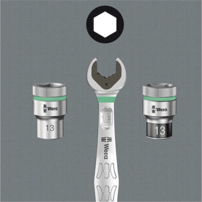 Wera 8100 SA 9 Speed Ratchet Set Καστάνια με Καρυδάκια 14" 28τμχ