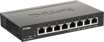 D-Link DGS-1100-08PV2 Managed L2 PoE+ Switch με 8 Θύρες Ethernet