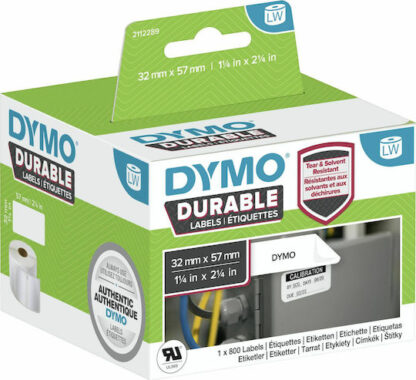 Dymo 800 Αυτοκόλλητες Ετικέτες σε Ρολό για Εκτυπωτή Ετικετών 57x32mm Κωδικός: 2112289