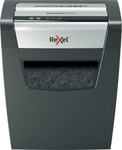 Rexel Momentum X312 paper shredder Particle-cut shredding Black  Grey