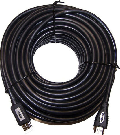 Equip HDMI 1.4 Cable HDMI male - HDMI male 20m Μαύρο Κωδικός: 119359