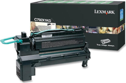 Lexmark C792X1KG Γνήσιο Toner Laser Εκτυπωτή Μαύρο High Yield Extra High Yield 20000 Σελίδων