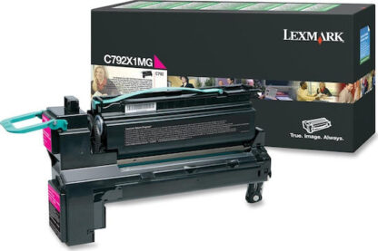 Lexmark C792X1MG Γνήσιο Toner Laser Εκτυπωτή Ματζέντα High Yield Extra High Yield 20000 Σελίδων