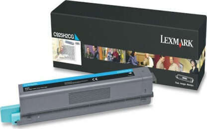 Lexmark C925H2CG Γνήσιο Toner Laser Εκτυπωτή Κυανό High Yield 7500 Σελίδων