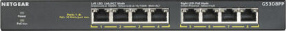 NetGear GS308PP Unmanaged L2 PoE+ Switch με 8 Θύρες Gigabit (1Gbps) Ethernet