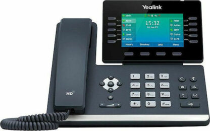 Yealink SIP-SIP-T54W Ενσύρματο Τηλέφωνο IP 16 γραμμών Μαύρο