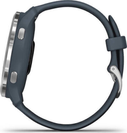 Garmin Venu 2 Stainless Steel 45mm Αδιάβροχο Smartwatch με Παλμογράφο (Silver / Granite)