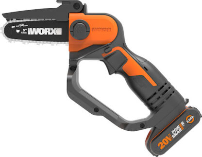 Worx Κλαδευτικό Αλυσοπρίονο Μπαταρίας 20V 1.8kg με Λάμα 12cm Κωδικός: WG324E