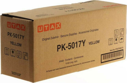 Utax PK-5017Y Γνήσιο Toner Laser Εκτυπωτή Κίτρινο 6000 Σελίδων (1T02TVAUT0)