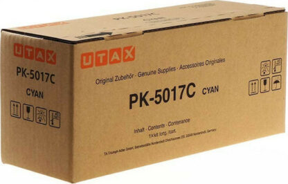 Utax PK-5017C Γνήσιο Toner Laser Εκτυπωτή Κυανό 6000 Σελίδων (1T02TVCUT0)