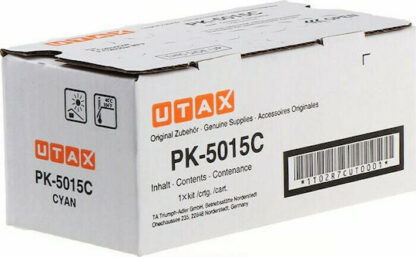 Utax PK-5015C Γνήσιο Toner Laser Εκτυπωτή Κυανό 3000 Σελίδων (1T02R7CUT0)