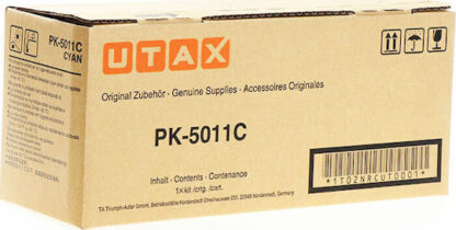 Utax PK-5011C Γνήσιο Toner Laser Εκτυπωτή Κυανό 5000 Σελίδων (1T02NRCUT0)