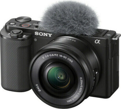Sony ZV-E10 Mirrorless Φωτογραφική Μηχανή Kit (E PZ 16-50mm F3.5-5.6 OSS) Μαύρη