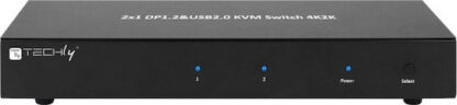 Techly IDATA DP-KVM2 KVM switch Black