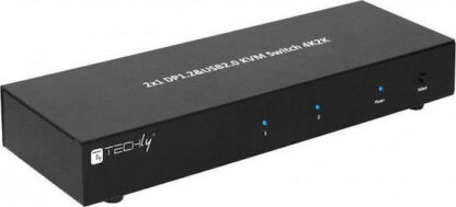 Techly IDATA DP-KVM2 KVM switch Black