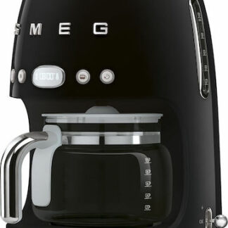 Smeg Προγραμματιζόμενη Καφετιέρα Φίλτρου 1050W Black Κωδικός: DCF02BLEU