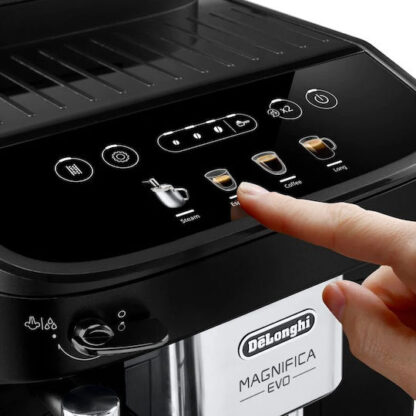 De'Longhi Magnifica Evo Αυτόματη Μηχανή Espresso 1450W Πίεσης 15bar με Μύλο Άλεσης Μαύρη