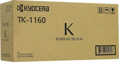 Kyocera TK-1160 Γνήσιο Toner Laser Εκτυπωτή Μαύρο 7200 Σελίδων (1T02RY0NL0)