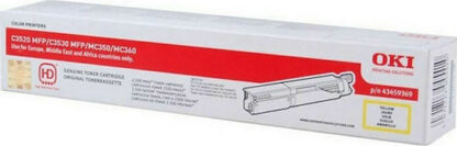OKI 43459369 Γνήσιο Toner Laser Εκτυπωτή Κίτρινο 2500 Σελίδων