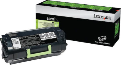 Lexmark 622X R Γνήσιο Toner Laser Εκτυπωτή Μαύρο High Yield 45000 Σελίδων (62D2X00)