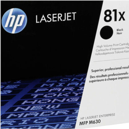 HP 81X Γνήσιο Toner Laser Εκτυπωτή Μαύρο High Yield 25000 Σελίδων (CF281X)