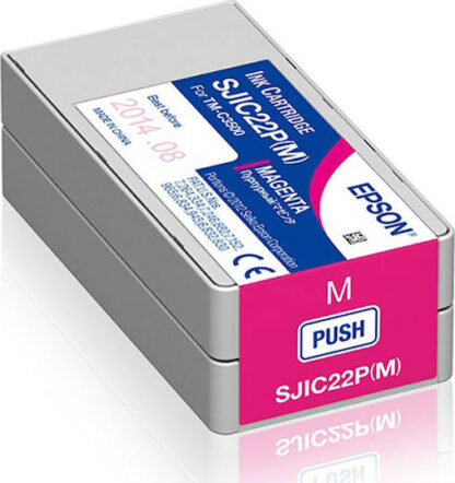 Epson SJIC22P Γνήσιο Μελάνι Εκτυπωτή InkJet Ματζέντα (C33S020603)
