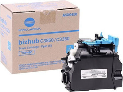 Konica Minolta TNP-48C Γνήσιο Toner Laser Εκτυπωτή Κυανό 10000 Σελίδων (A5X0450)