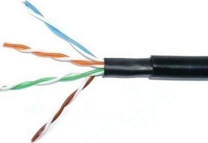 Techly U/UTP Cat.5e Καλώδιο Δικτύου Ethernet εξωτερικού χώρου 305m Μαύρο Κωδικός: ITP8-RIS-0305LO