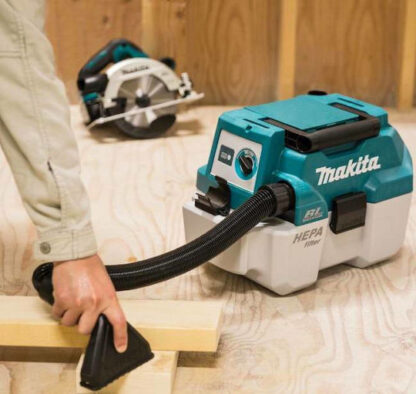 Makita Επαναφορτιζόμενο Σκουπάκι Χειρός 18V Χωρίς Φορτιστή και Μπαταρία Τιρκουάζ Κωδικός: DVC750LZX1