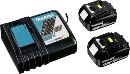 Makita Κρουστικό Δραπανοκατσάβιδο Μπαταρίας Brushless 18V 2x5Ah Κωδικός: DHP485RTJ