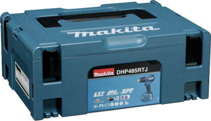 Makita Κρουστικό Δραπανοκατσάβιδο Μπαταρίας Brushless 18V 2x5Ah Κωδικός: DHP485RTJ