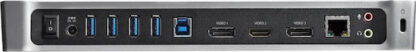StarTech USB-A Docking Station με HDMI/DisplayPort 4K PD Ethernet και συνδεση 3 Οθονών Μαύρο (USB3DOCKH2DP)