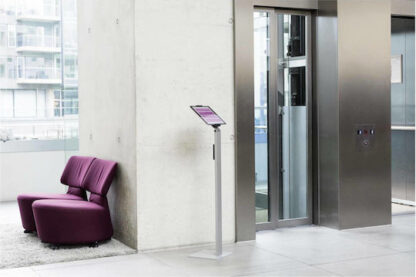 Durable Tablet Holder FLOOR metallic silver          8932-23