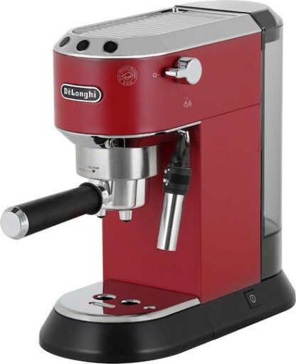 De'Longhi Dedica Pump Μηχανή Espresso 1300W Πίεσης 15bar Κόκκινη
