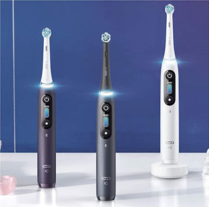 Oral-B IO Series 8 Ηλεκτρική Οδοντόβουρτσα με Χρονομετρητή, Αισθητήρα Πίεσης και Θήκη Ταξιδίου Limited Edition Black Onyx