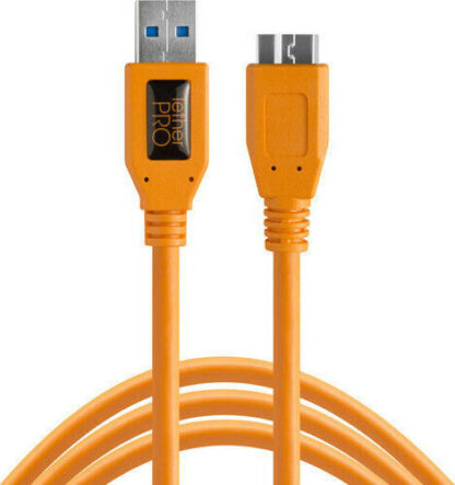 Tether Tools Regular USB 3.0 to micro USB Cable Πορτοκαλί 4.6m (CU5454)
