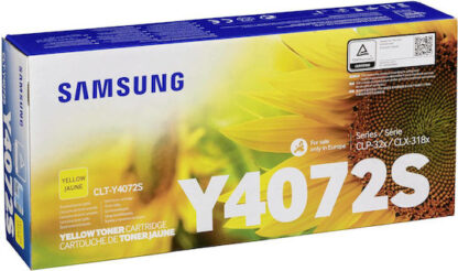 Samsung CLT-Y4072S Γνήσιο Toner Laser Εκτυπωτή Κίτρινο 1000 Σελίδων (SU472A)