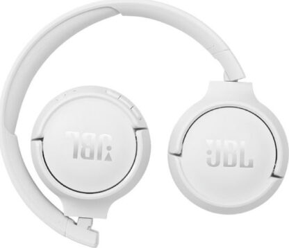 JBL Tune 510BT Ασύρματα / Ενσύρματα On Ear Ακουστικά με 40 ώρες Λειτουργίας και Quick Charge Λευκά JBLT510BTWHT