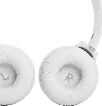 JBL Tune 510BT Ασύρματα / Ενσύρματα On Ear Ακουστικά με 40 ώρες Λειτουργίας και Quick Charge Λευκά JBLT510BTWHT