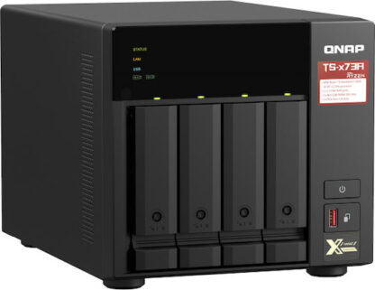 Δικτυακή συσκευή αποθήκευσης NAS Qnap TS-473A-8G           Μαύρο