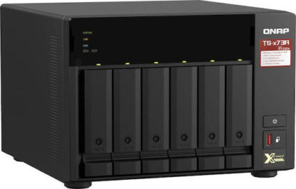 Δικτυακή συσκευή αποθήκευσης NAS Qnap TS-673A-8G           Μαύρο