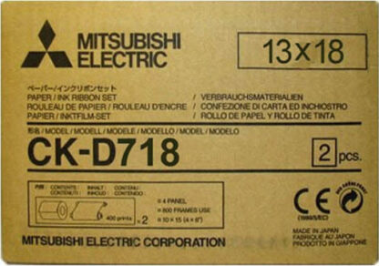 Mitsubishi Electric CK-D718 Γνήσια Μελανοταινία 13x18 cm 2x 230 Prints 2τμχ
