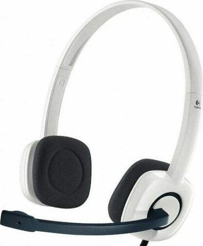 Logitech H150 On Ear Multimedia Ακουστικά με μικροφωνο και σύνδεση 3.5mm Jack σε Λευκό χρώμα