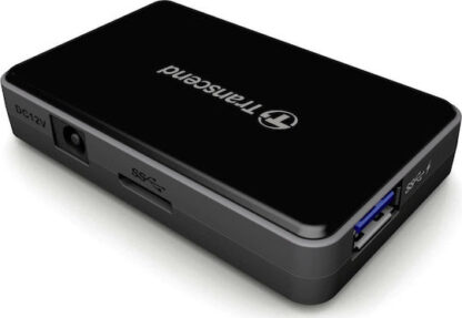 Transcend HUB3 USB 3.0 Hub 4 Θυρών με σύνδεση USB-A και Εξωτερική Παροχή Ρεύματος Κωδικός: TS-HUB3K