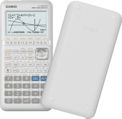 Casio Αριθμομηχανή Γραφημάτων FX-9860GIII 12 Ψηφίων σε Λευκό Χρώμα Κωδικός: FX-9860GIII-ET