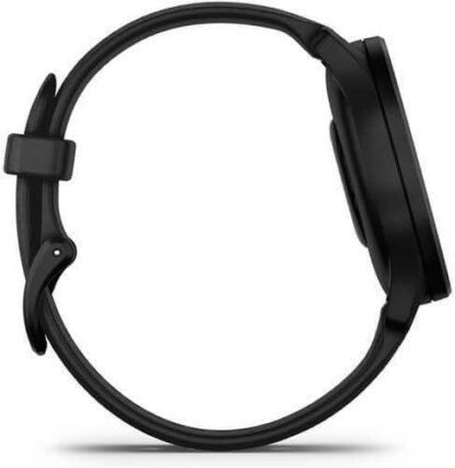 Garmin Vivomove Sport 40mm Αδιάβροχο Smartwatch με Παλμογράφο (Black Case and Silicone Band with Slate Accents)