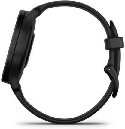 Garmin Vivomove Sport 40mm Αδιάβροχο Smartwatch με Παλμογράφο (Black Case and Silicone Band with Slate Accents)